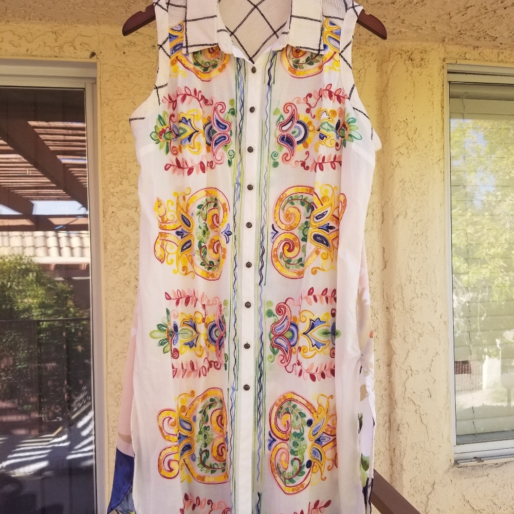Paisley Embroidered Tunic
